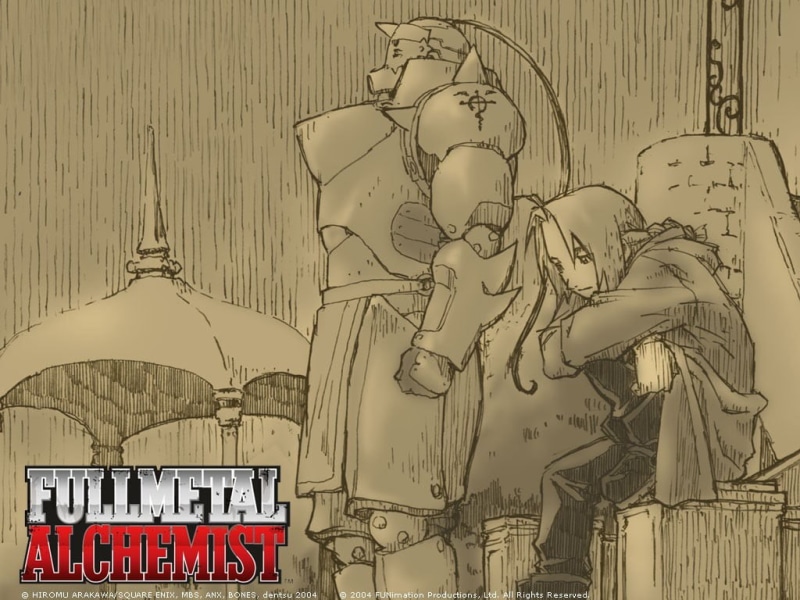 Elric Alphonse, poster, no people, fullmetal, pencil drawing, nature, text, sketch, communication, alchemist, day, built structure, representation, building exterior