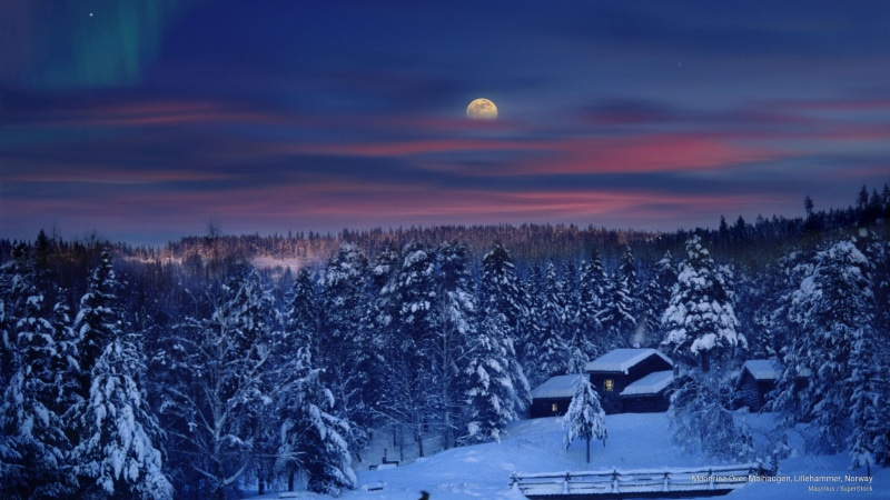 lillehammer, 2K, moonrise, maihaugen, norway, Winter
