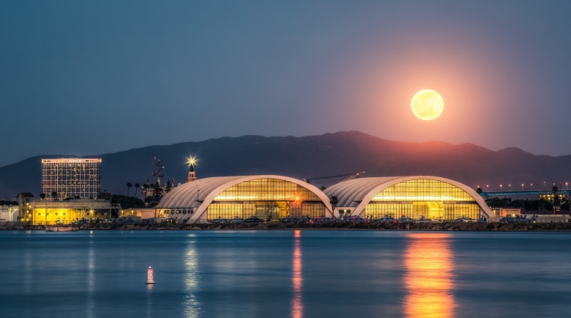 night, canon5dmarkiii, architecture, connection, Pacific, built structure, sandiego, canon, bluehour, lens flare, san, water, building exterior, 5K, travel destinations