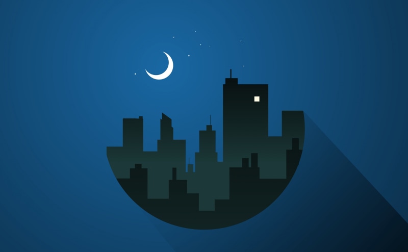 no people, astronomy, moonlit, Blue, Aero, high, building exterior, nature, crescent, City, sign, 4K, copy space, geometric shape, Design, moonlight, dusk