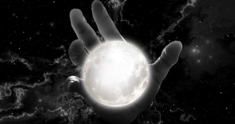 beautiful, catch, feel, human finger, holding, access, star, universe, composing, cosmos, crystal ball, night sky, moonlight, contact, illuminated, mysterious