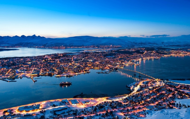 720P, tromso, panorama, mountains, house, norway
