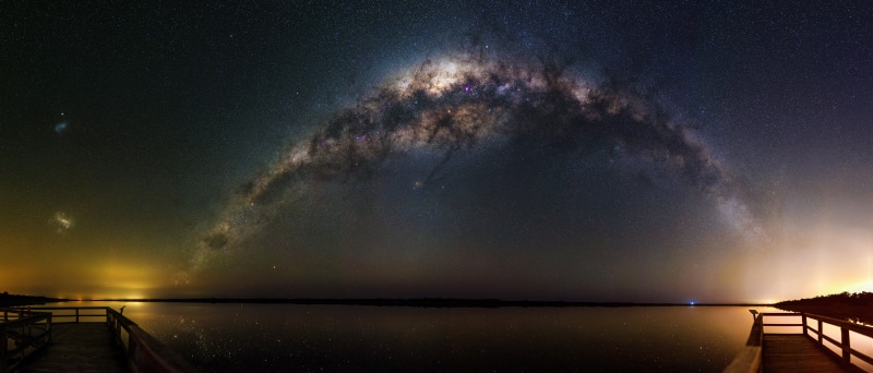 sea, southern hemisphere, astronomy, airglow, western, Western Australia, stars, Mandurah, landscape, cosmos, nature, DSLR, nighttime, 8K, outdoor, cloud