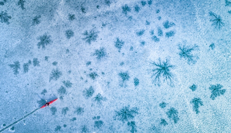 ice, 720P, drone, frozen lake
