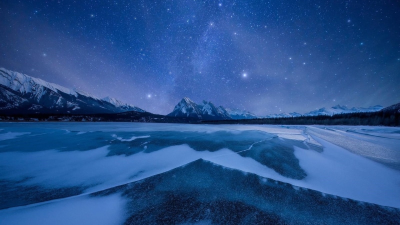 phenomenon, beauty in nature, space, scenics - nature, horizon, frost, winter, tranquility, nature, freezing, tranquil scene, no people, canada, astronomy
