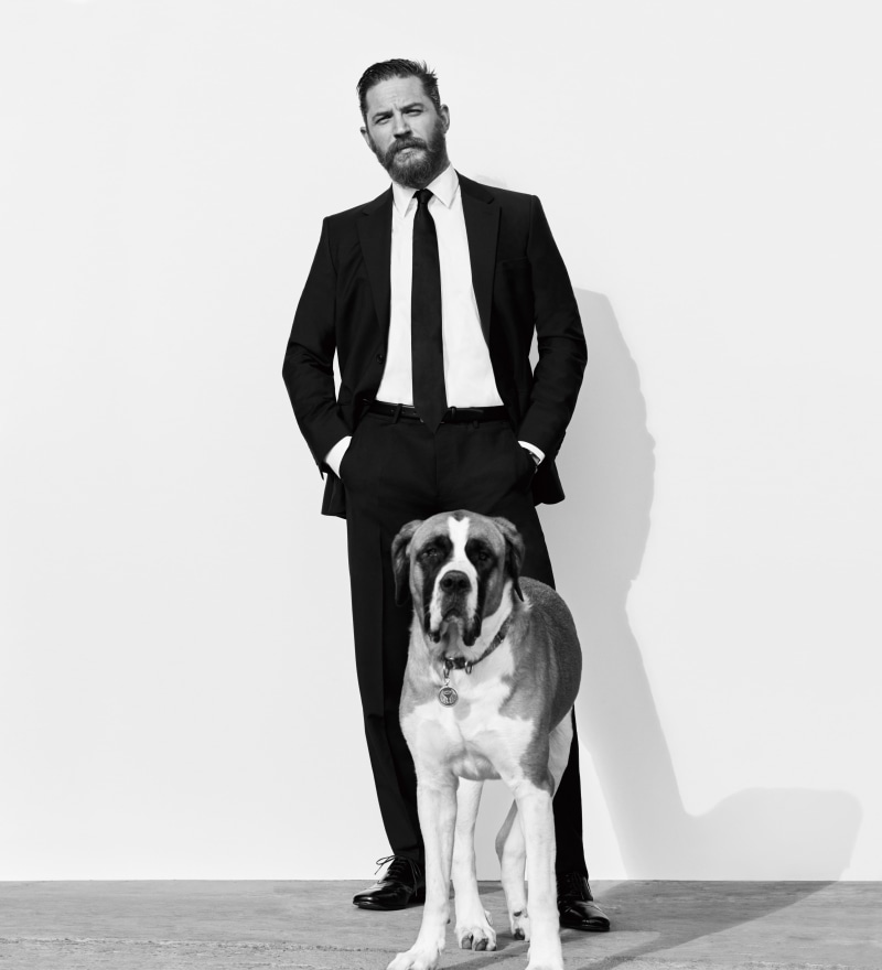 domestic, men, suit, mammal, menswear, purebred dog, business, domestic animals, pet owner, one animal, full length, portrait, dog, monochrome, 5K, pets