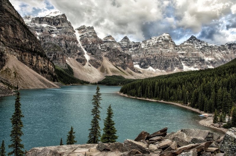 Moraine Lake, 1080P, Canada, Banff, Alberta, Lakes, Banff National Park, Canadian Rockies