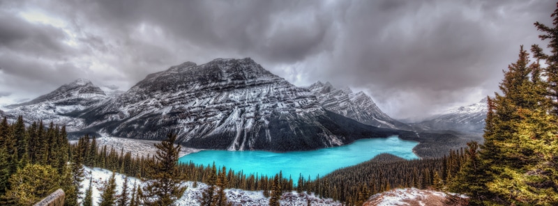 Canada, water, national, Vacation, Turquoise, rockies, Lake, Holiday, Banff, tree, 5K, peyto, scenics - nature, land, canadianrockies, Glacier, covered