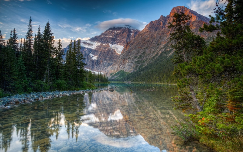 cavell, mountain, canada, landscape, park, valley, national, astoria, 1080P, jasper, alberta, lake, river, mount, atabaska, edith