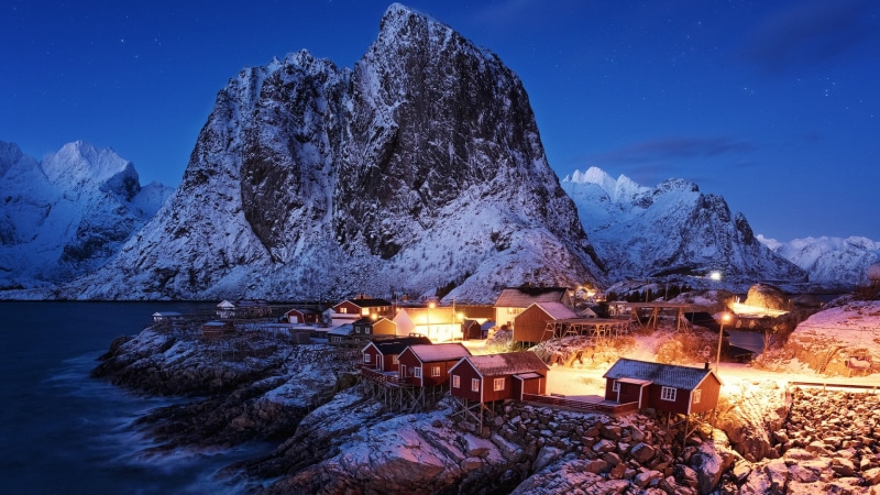 4k, HD, Cabins, 1080P, 8k, Hamnoy