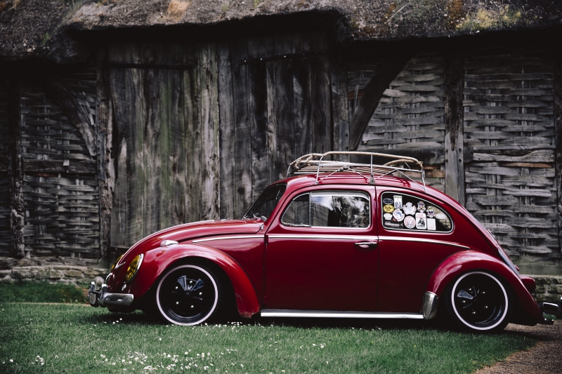 car, beetle, vintage car, wooden, antique, volkswagen beetle, abandoned, vw beetle, gray, retro Styled, architecture, plant, volkswagen, land Vehicle, motor vehicle