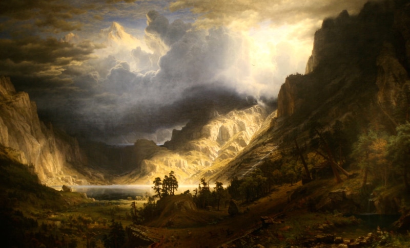 nature, landscape, outdoors, 1080P, mountain, geology, ominous, Storm in the Rocky Mountains, land, rock - object, beauty in nature, day, power in nature