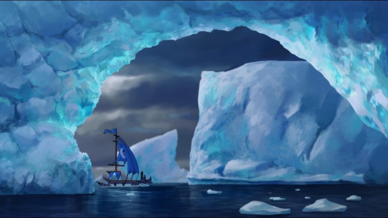 sea, turquoise colored, tranquility, cold temperature, glacier, beauty in nature, 1080P, tranquil scene, environment, iceberg - ice formation, ice, snow