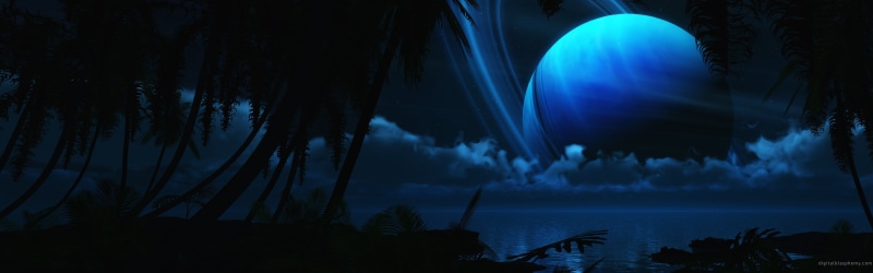 planetary rings, 4K, multiple display, digital art, space art, Digital Blasphemy, planet