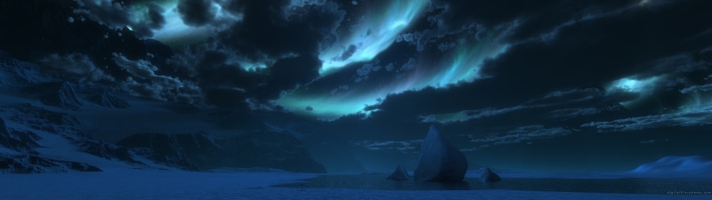 environment, cold temperature, night, landscape, no people, nature, power in nature, 4K, mountain, scenics - nature, sky, dark, digital blasphemy, cloud - sky