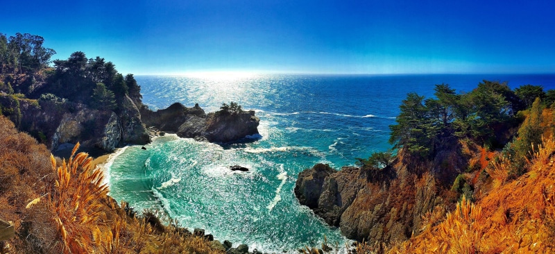 5K, Ocean, McWay Falls, California, 5K, Big Sur