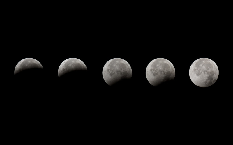 2K, Lunar Eclipse, the moon, phase, Eclipse
