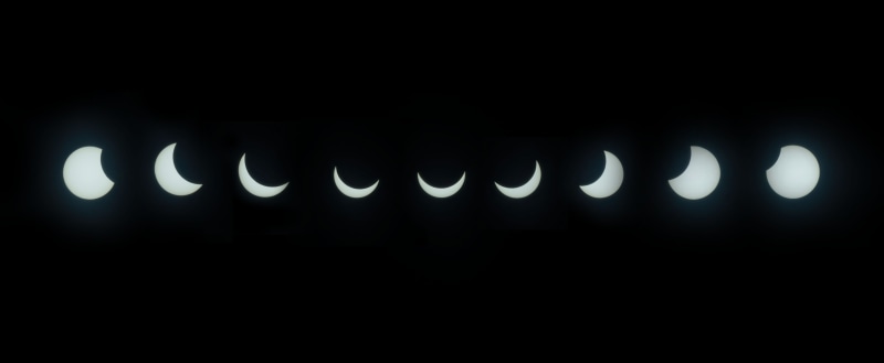 sky event, copy space, brightness decreasing, light - natural phenomenon, astronomy, event, motion, blackout, outdoors, solar eclipse, sky, illuminated