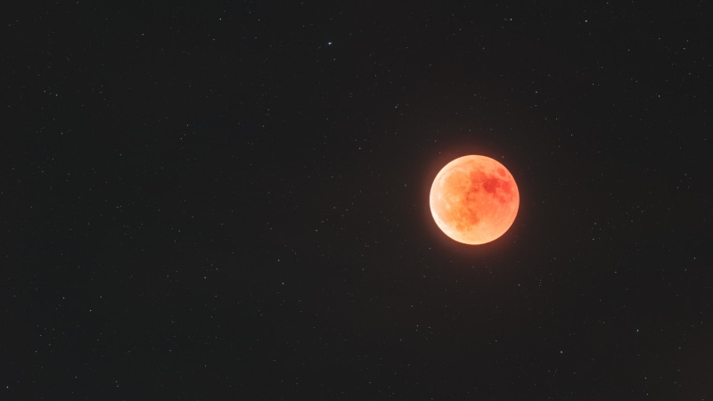 no people, coin, low angle view, scenics - nature, circle, beauty in nature, orange color, science, full Moon, lunar eclipses, glowing, backgrounds, constellation