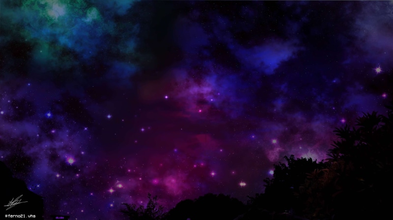 scenics - nature, nature, star field, tree, star - space, dark, luminosity, no people, sky, galaxy, tranquility, universe, milky way, plant, star, beauty in nature