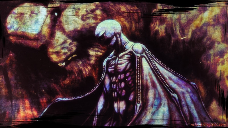 women, one person, wall - building feature, painting, clothing, wings, representation, Zodd, close-up, purple, Berserk, lifestyles, indoors, Griffith, man