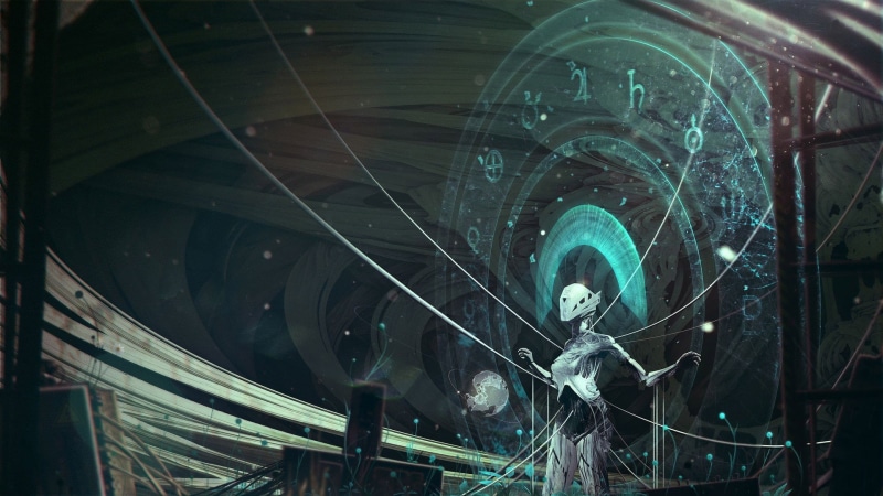 science fiction, Kuldar Leement, landscape, concept art, fantasy art, knowledge, 1080P, robot, artwork, digital art