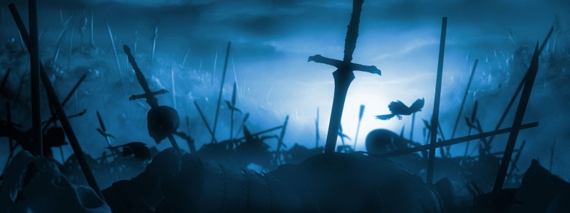 silhouette, cloud - sky, spirituality, event, 2K, architecture, multiple display, celebration, group of people, night, people, hand raised, music, sword