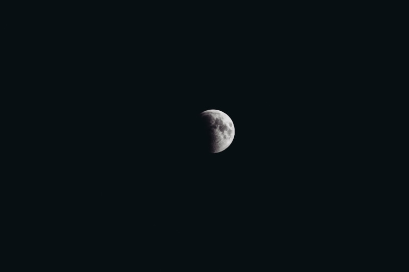 half Moon, astronomy, astrology, eclipse, backgrounds, star, white, space, moonlight, star - Space, crescent, satellite, black Color, nighttime, meteor Crater