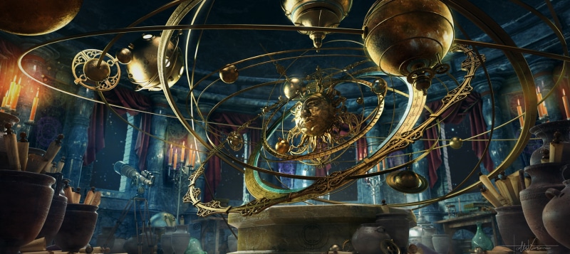machine valve, ceiling, steampunk, technology, no people, planetarium, 1080P, electric light, electricity, planet, indoors, lighting equipment, glass - material