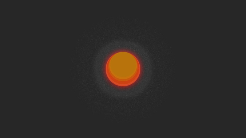 close-up, simple background, copy space, orange color, solar eclipse, 1080P, illustration, black background, space, minimalism, abstract, eclipse, orange