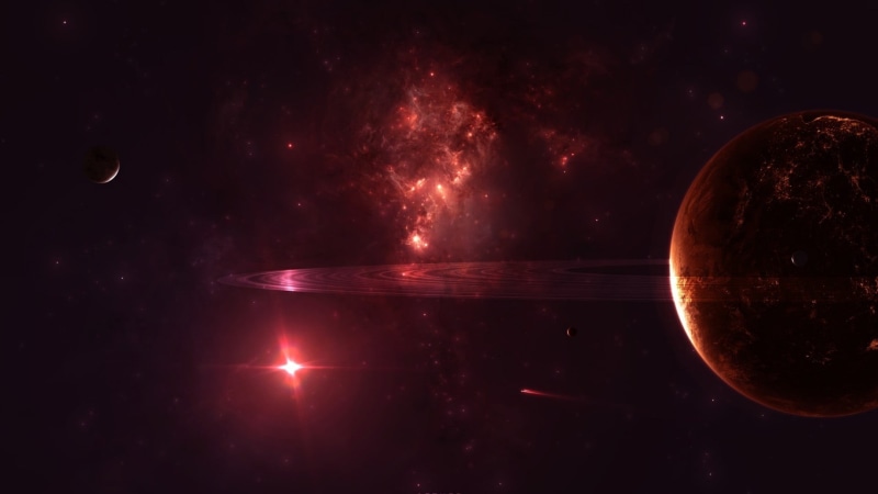 milky way, astronomy, nature, space art, star - space, night, red, sphere, galaxy, dark, solar system, orbiting, moon, planet, digital art, planets, 1080P