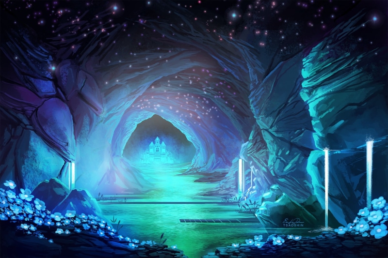 1080P, Undertale, waterfall