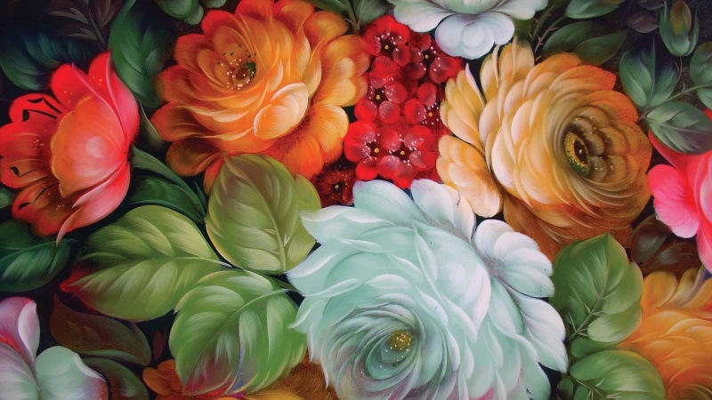 high, flowers, 1080P, art, paintings, bouquet, resolution