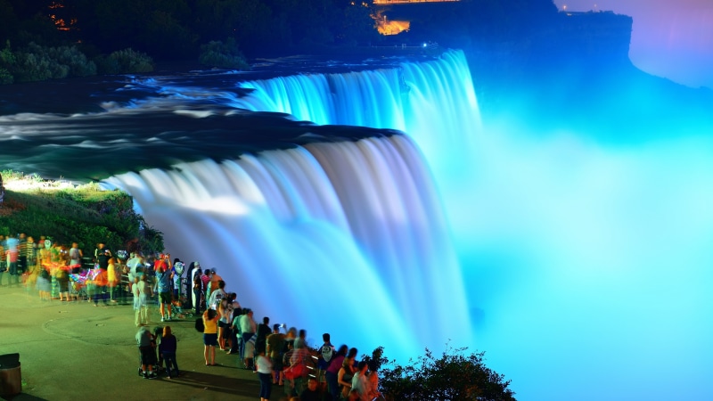 4K, waterfall, nature, canada, niagara falls, ontario, tourist attraction, sky