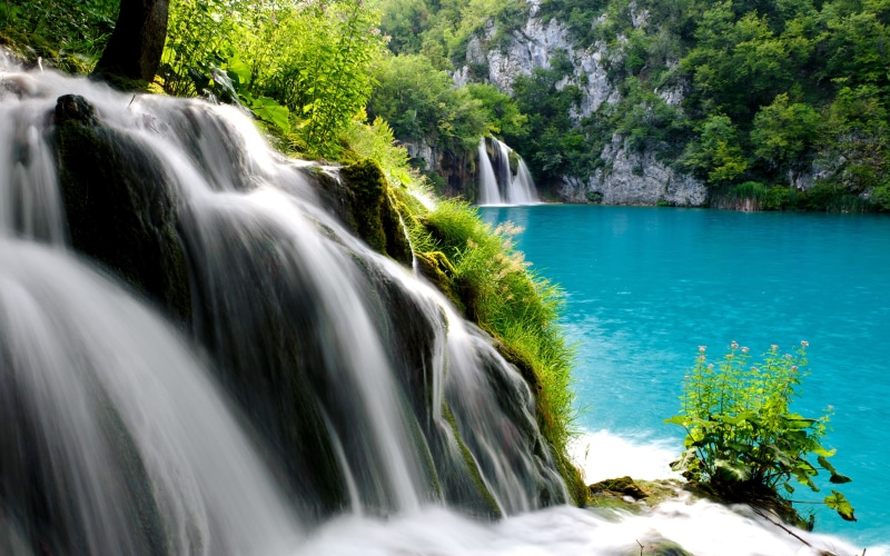 waterfall, 2K, national, park, lakes, plitvice