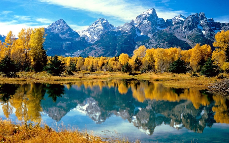 grand, autumn, park, teton, 2K, grandeur, wyoming, national