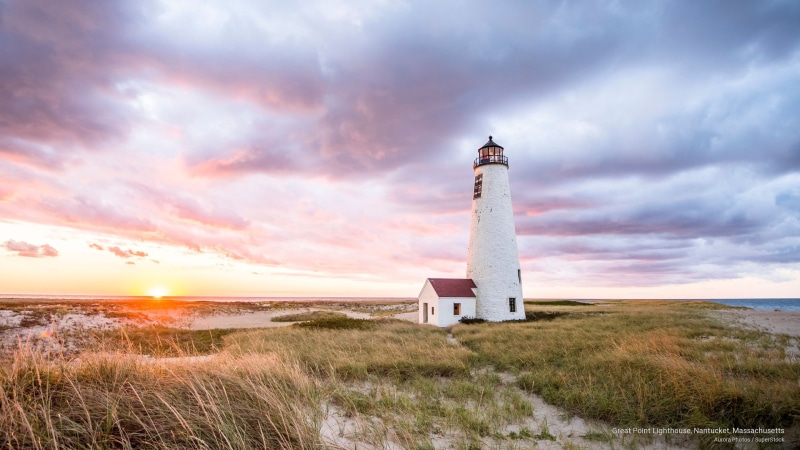 point, lighthouse, 2K, great, nantucket, Architecture, massachusetts