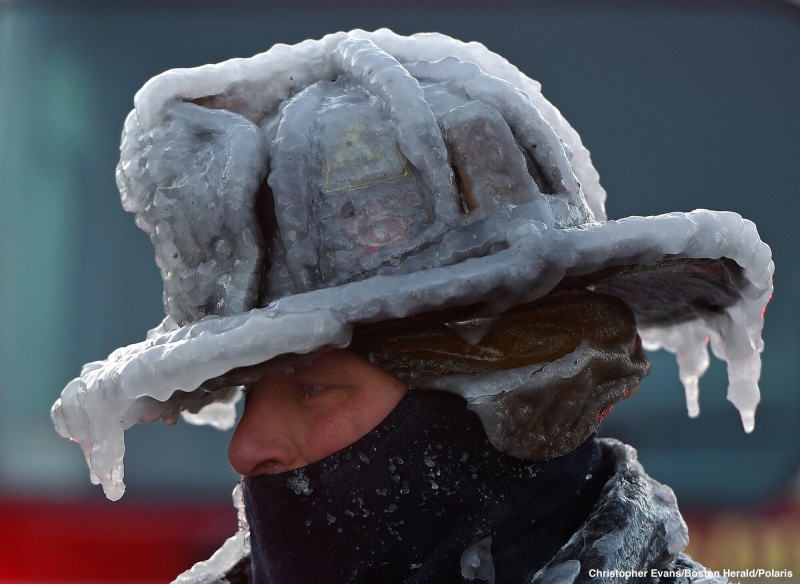unrecognizable person, focus on foreground, leisure activity, representation, firefighers, ice, close-up, white color, winter, art and craft, statue, fireman