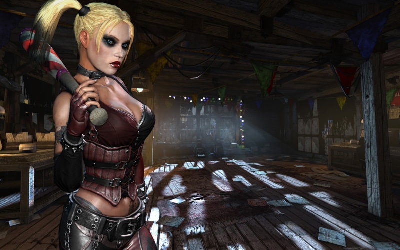 adult, fashion, lifestyles, Batman: Arkham City, women, architecture, harley, leisure activity, beautiful woman, illustration, video games, Harley Quinn