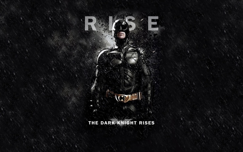 The Dark Knight Rises, Black background, Batman, text, one person, built structure, protection, dark, men, standing, winter, Christian Bale, night, black Color