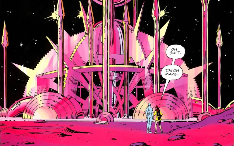 watchmen, dr, pink, hd, 1080P, comics, cartoon/comic, manhattan, page