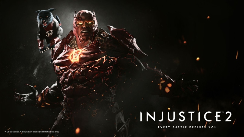 Injustice 2, fire - natural phenomenon, aggression, arts culture and entertainment, emotion, warning sign, 1080P, burning, sign, DC Comics, event, night