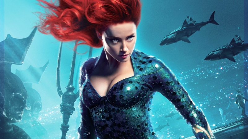 Amber, Heard, 8K, Aquaman, Mera