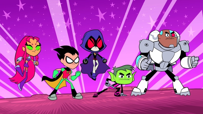 domestic animals, adult, mammal, smiling, business, communication, Tim Drake, Beast Boy, emotion, pets, Teen Titans Go!, domestic, Raven (DC Comics), celebration