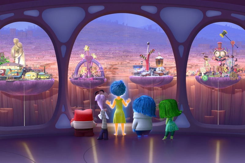 characters, disney, inside, movie, inside out, 1080P