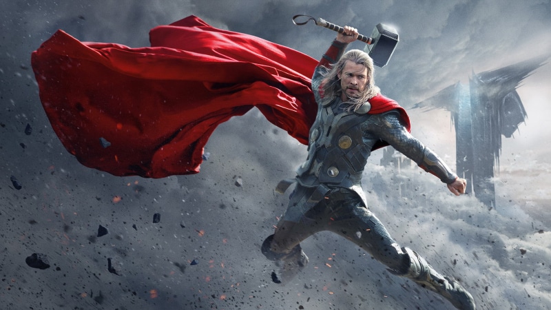 Thor, Mjolnir, lightning, science fiction, Avengers: Infinity war, Avengers Endgame, Thor 2: The Dark World, movie characters, Avengers: Age of Ultron