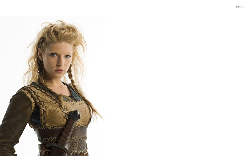 blonde, hairstyle, 1080P, Lagertha Lothbrok, casual clothing, adult, looking at camera, young adult, one person, copy space, standing, blond hair, young women