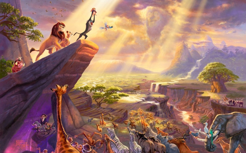 the, 1080P, disney, sunlight, drawing, king, movie, digital/artwork, illustratin, hd, lion