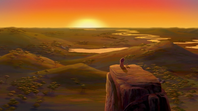 king, landscape, hd, 1080P, the, lion, movies, sunset
