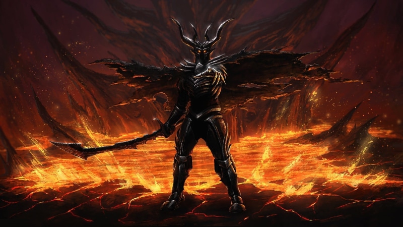 fire - natural phenomenon, fantasy art, orange color, dark fantasy, wood, night, glowing, motion, axe, firewood, burning, character, no people
